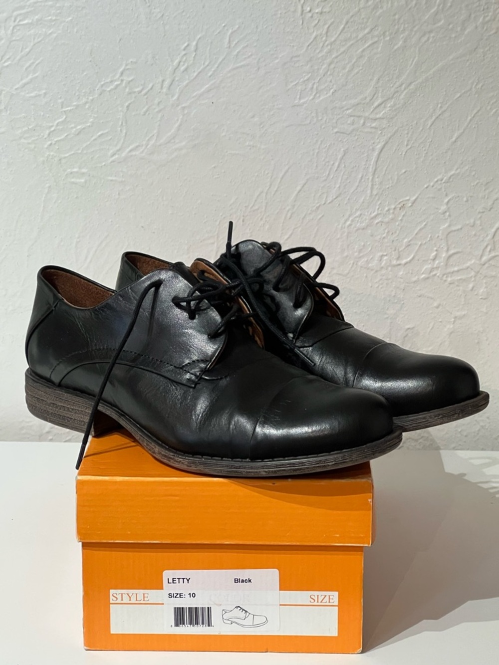 Miz Mooz Black Letty Oxfords